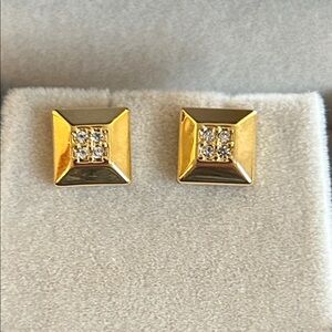 Lia Sophia Gold-Tone Stud Earrings